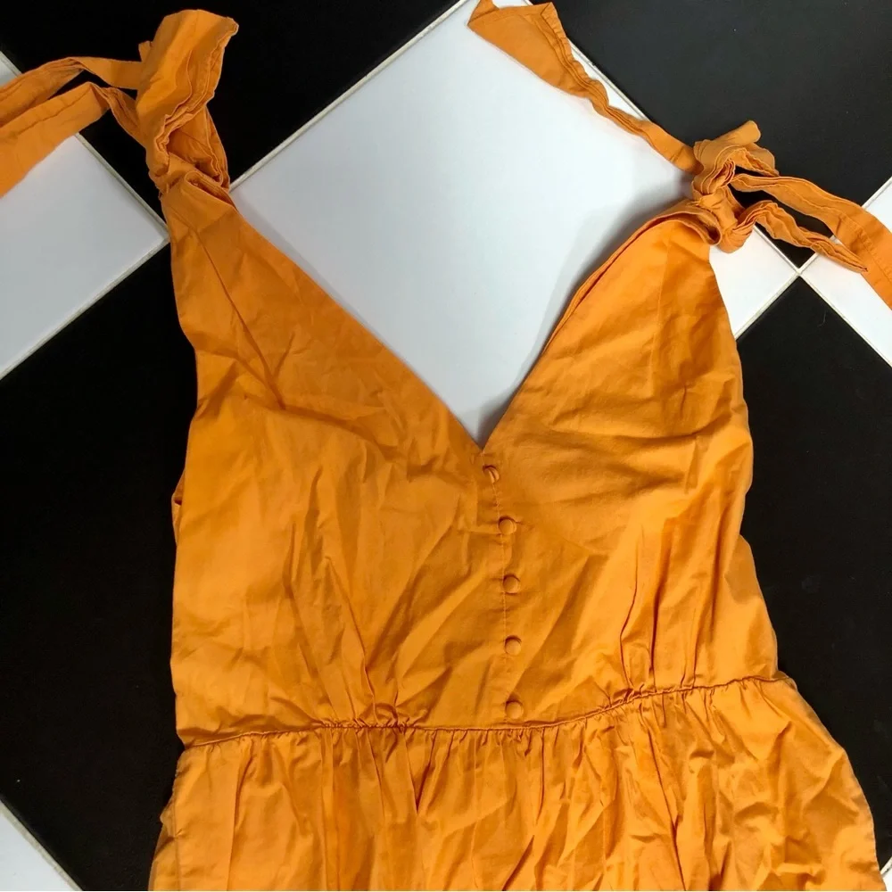 Color Me Courtney Louise Maxi Dress Orange Colorblock Vibrant Tangerine Citrus 8 - Picture 8 of 16